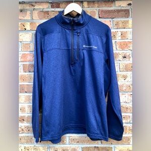 Men's Vineyard Vines On The Go Shep Shirt Navy Quarter-Zip Jacket Size Large